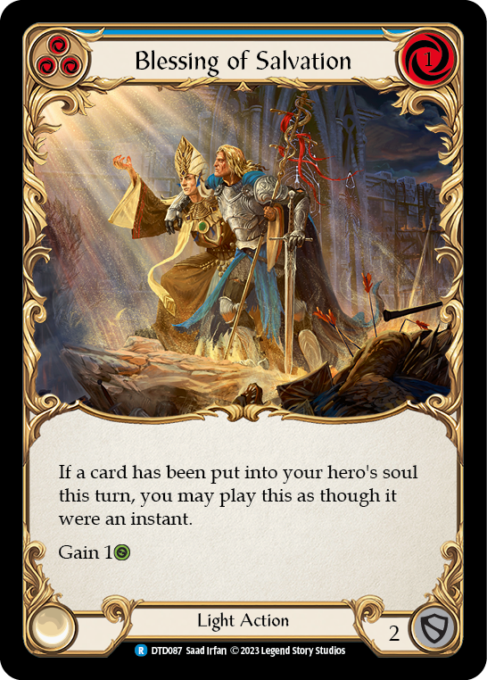 Blessing of Salvation (Blue) [DTD087] (Dusk Till Dawn) | Shuffle n Cut Hobbies & Games