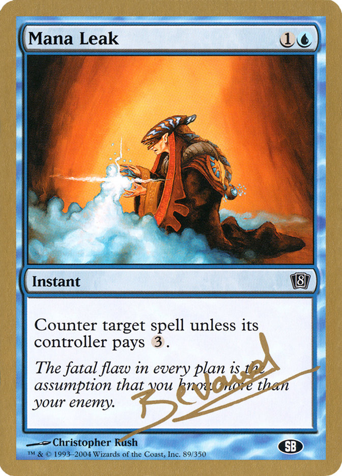 Mana Leak (Manuel Bevand) (SB) [World Championship Decks 2004] | Shuffle n Cut Hobbies & Games