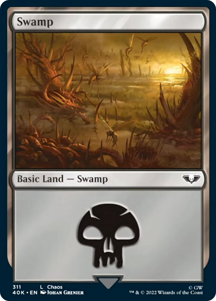 Swamp (311) (Surge Foil) [Warhammer 40,000] | Shuffle n Cut Hobbies & Games