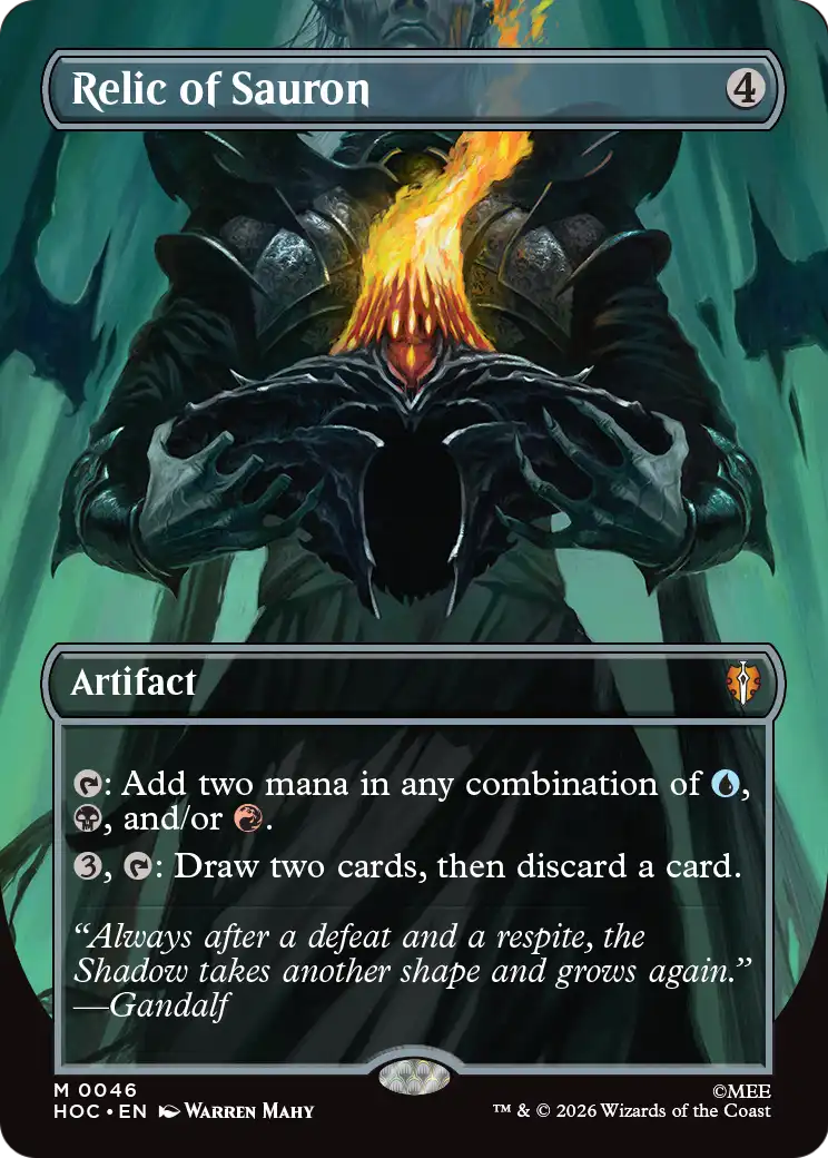 Relic of Sauron (Borderless) [The Hobbit: Eternal-Legal] | Shuffle n Cut Hobbies & Games
