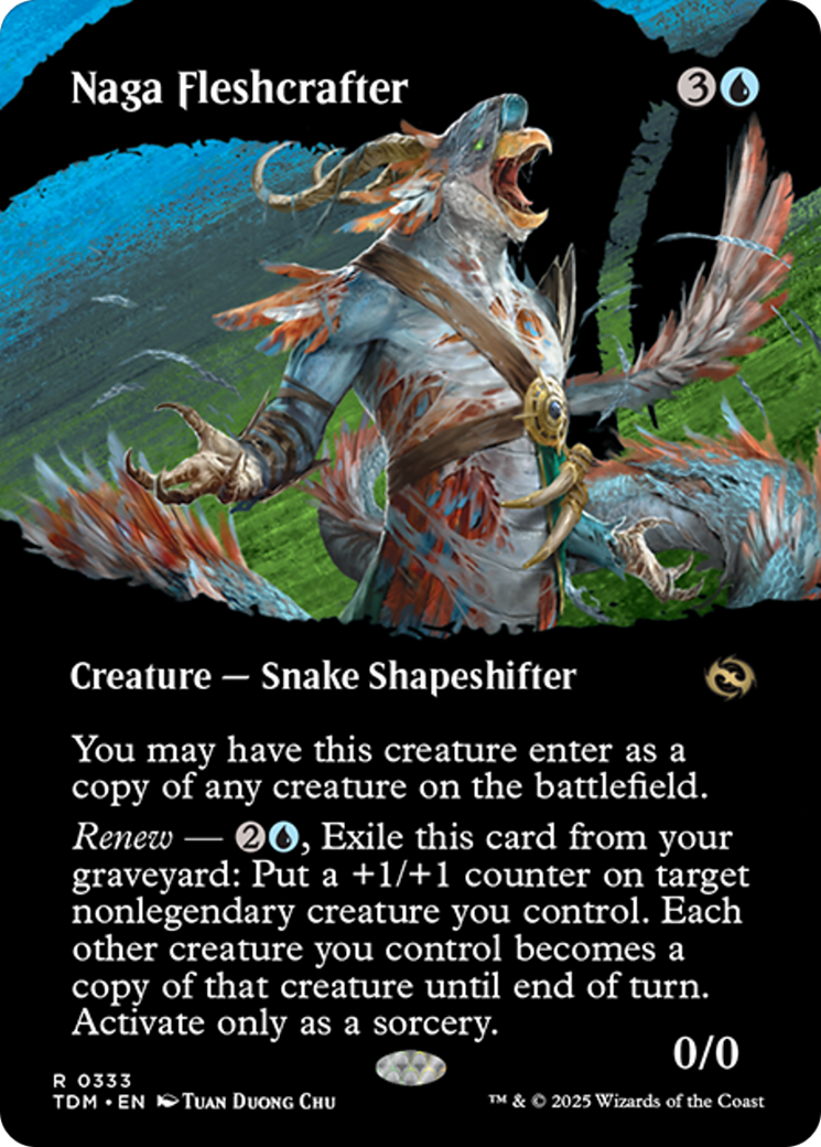 Naga Fleshcrafter (Borderless) [Tarkir: Dragonstorm] | Shuffle n Cut Hobbies & Games