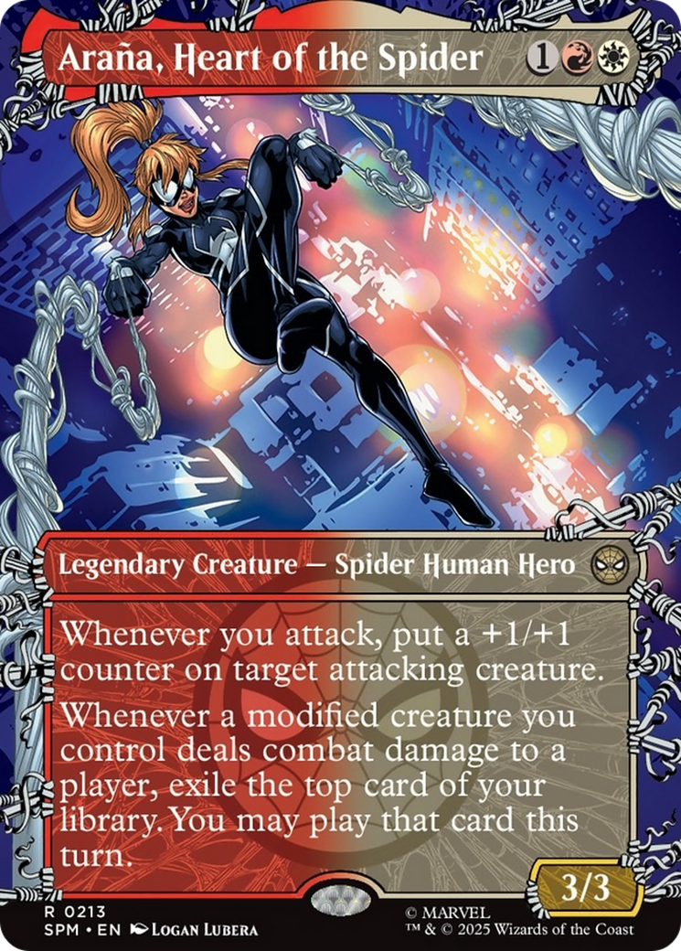 Arana, Heart of the Spider (Borderless) [Marvel's Spider-Man] | Shuffle n Cut Hobbies & Games
