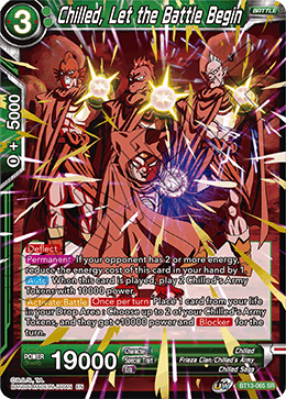 Chilled, Let the Battle Begin (BT13-065) [Supreme Rivalry] | Shuffle n Cut Hobbies & Games