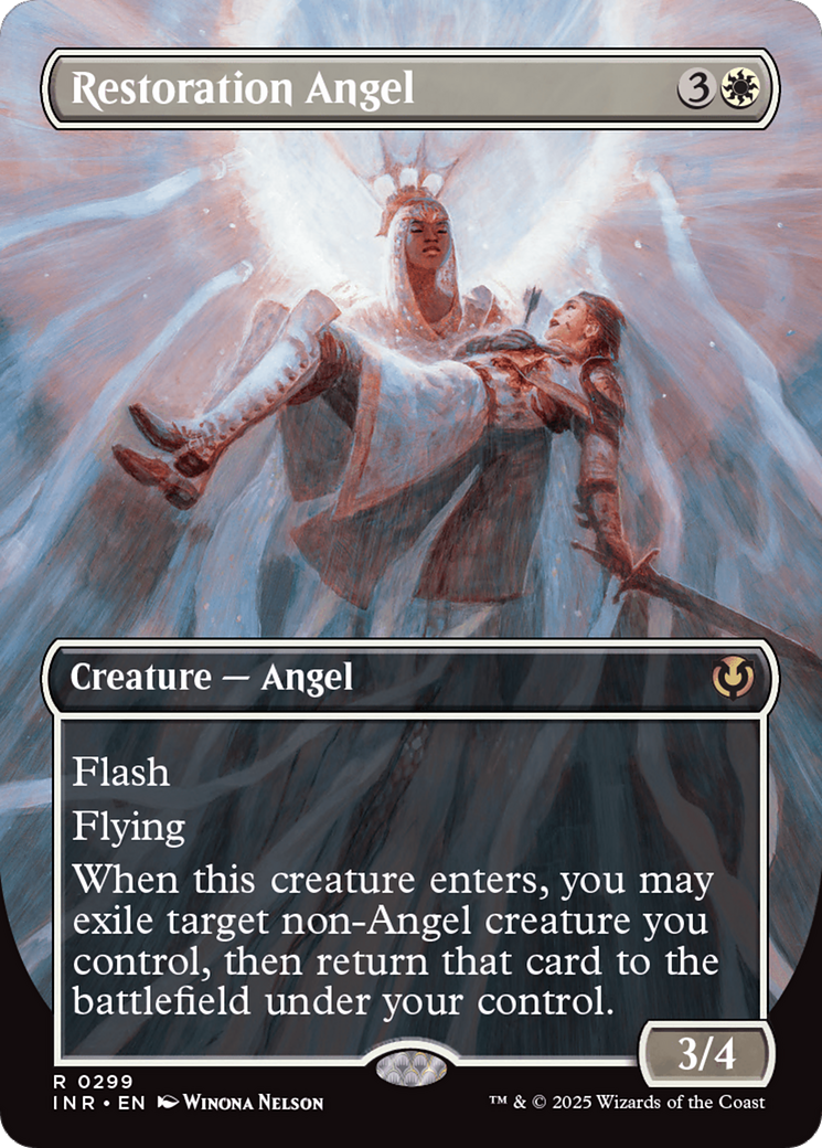 Restoration Angel (Borderless) [Innistrad Remastered] | Shuffle n Cut Hobbies & Games