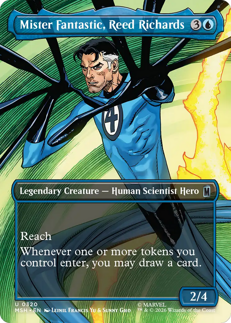 Mister Fantastic, Reed Richards (Borderless) [Marvel Super Heroes] | Shuffle n Cut Hobbies & Games
