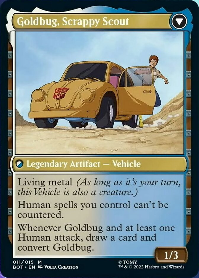 Goldbug, Humanity's Ally // Goldbug, Scrappy Scout [Transformers] | Shuffle n Cut Hobbies & Games