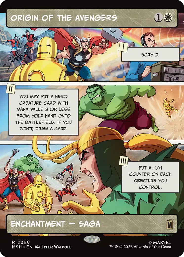 Origin of the Avengers (Borderless) [Marvel Super Heroes] | Shuffle n Cut Hobbies & Games