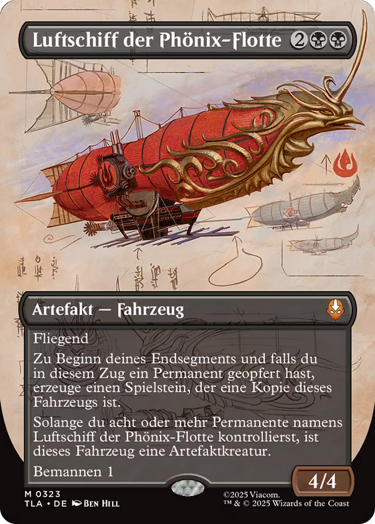 Phoenix Fleet Airship (Borderless) [Avatar: The Last Airbender] | Shuffle n Cut Hobbies & Games