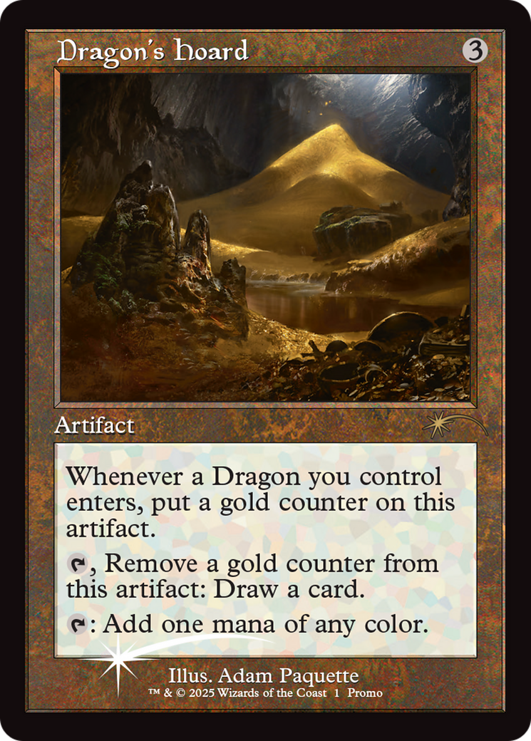 Dragon's Hoard (Retro Frame) [Wizards Play Network 2025] | Shuffle n Cut Hobbies & Games