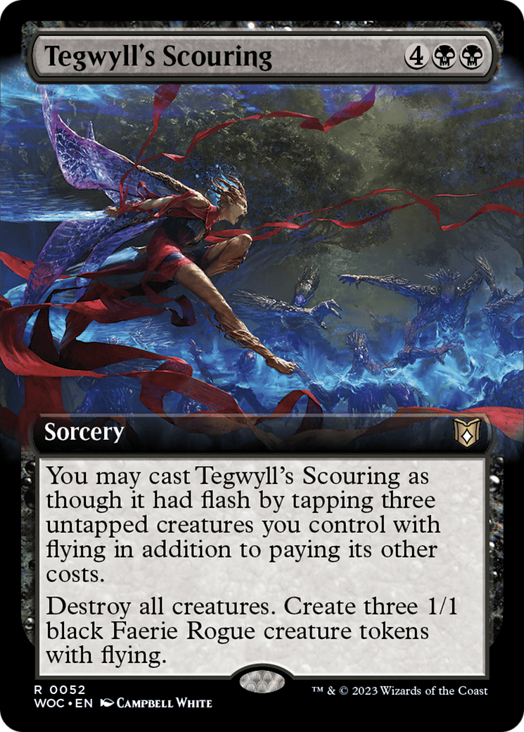 Tegwyll's Scouring (Extended Art) [Wilds of Eldraine Commander] | Shuffle n Cut Hobbies & Games