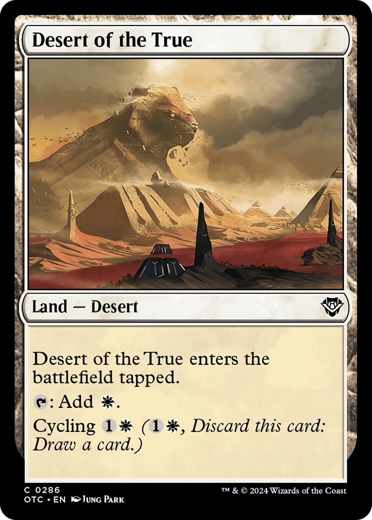 Desert of the True [Outlaws of Thunder Junction Commander] | Shuffle n Cut Hobbies & Games