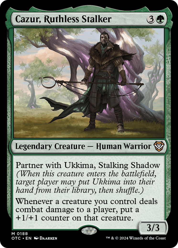 Cazur, Ruthless Stalker [Outlaws of Thunder Junction Commander] | Shuffle n Cut Hobbies & Games