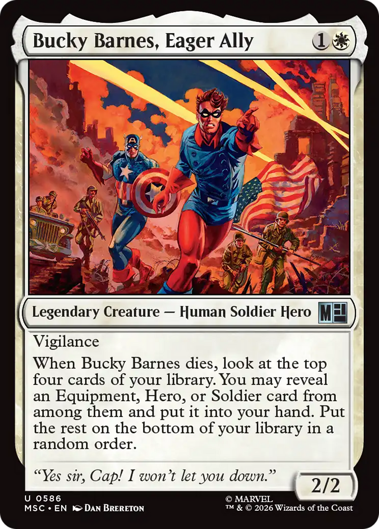 Bucky Barnes, Eager Ally [Marvel Super Heroes Commander] | Shuffle n Cut Hobbies & Games