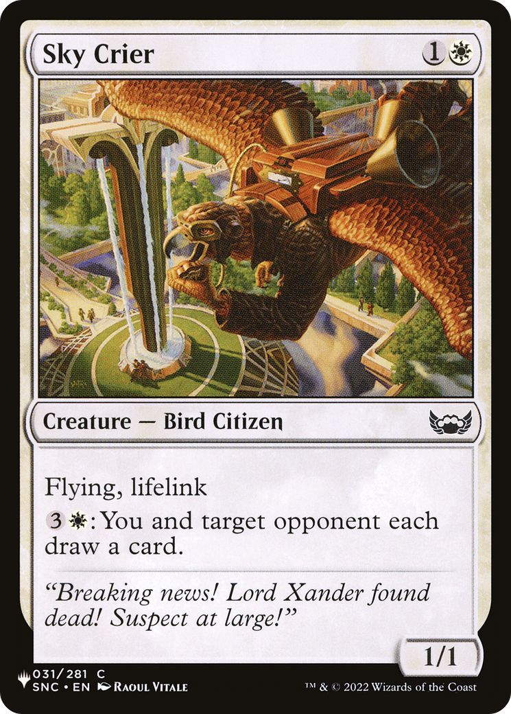 Sky Crier [The List] | Shuffle n Cut Hobbies & Games