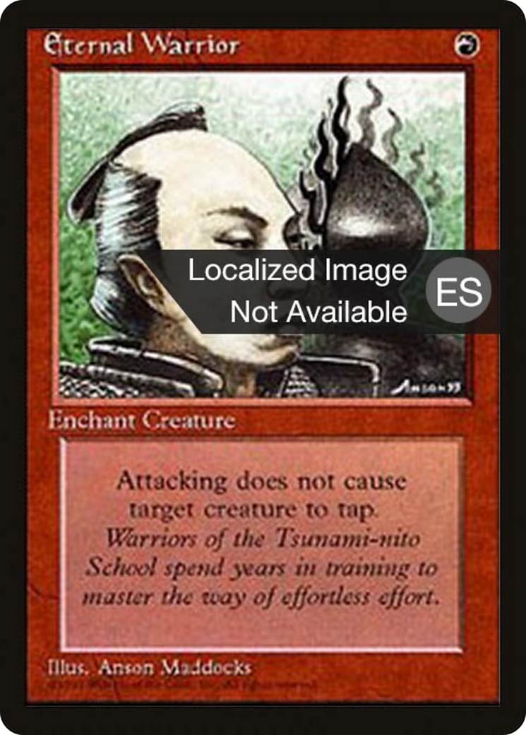 Eternal Warrior [Fourth Edition Foreign Black Border] | Shuffle n Cut Hobbies & Games