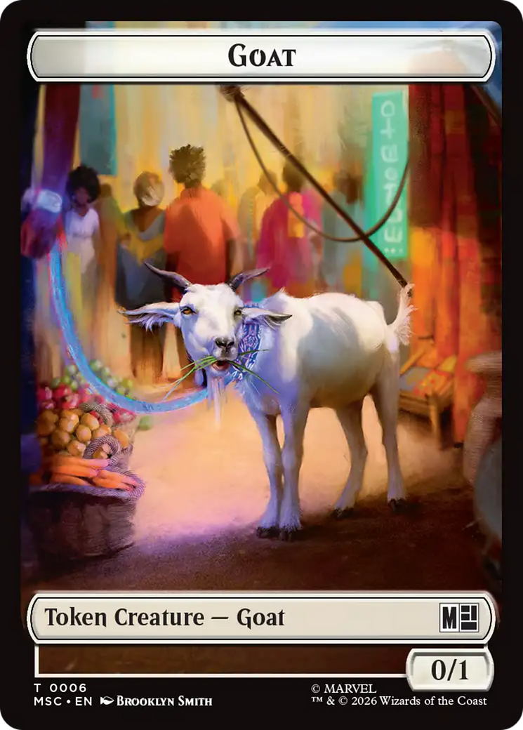 Soldier // Goat Double-Sided Token [Marvel Super Heroes Commander Tokens] | Shuffle n Cut Hobbies & Games