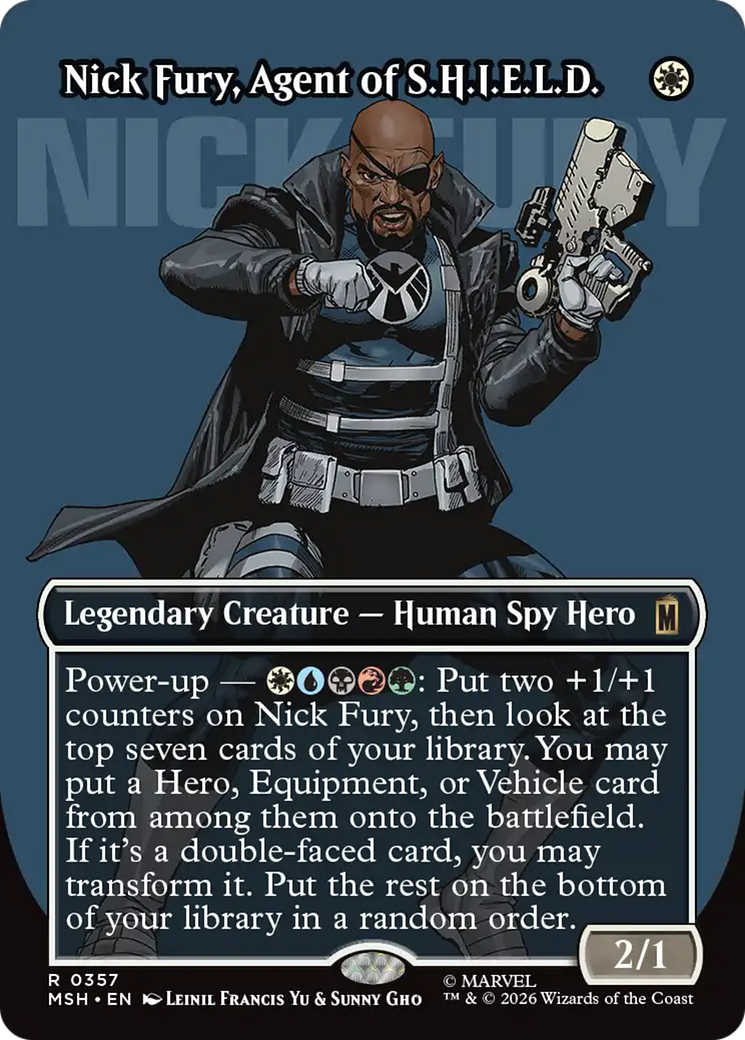 Nick Fury, Agent of S.H.I.E.L.D. (Borderless) (0357) [Marvel Super Heroes] | Shuffle n Cut Hobbies & Games