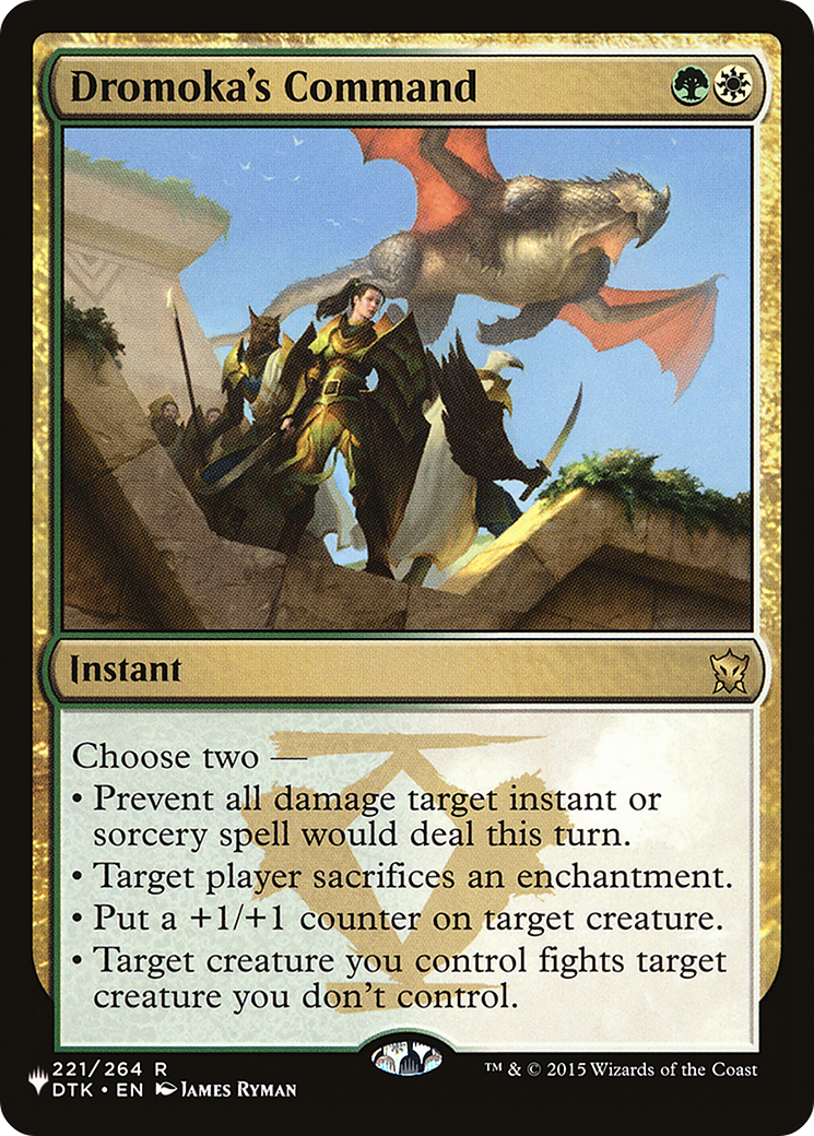 Dromoka's Command [The List] | Shuffle n Cut Hobbies & Games