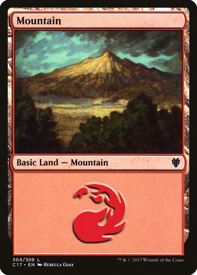 Mountain (304) [Commander 2017] | Shuffle n Cut Hobbies & Games