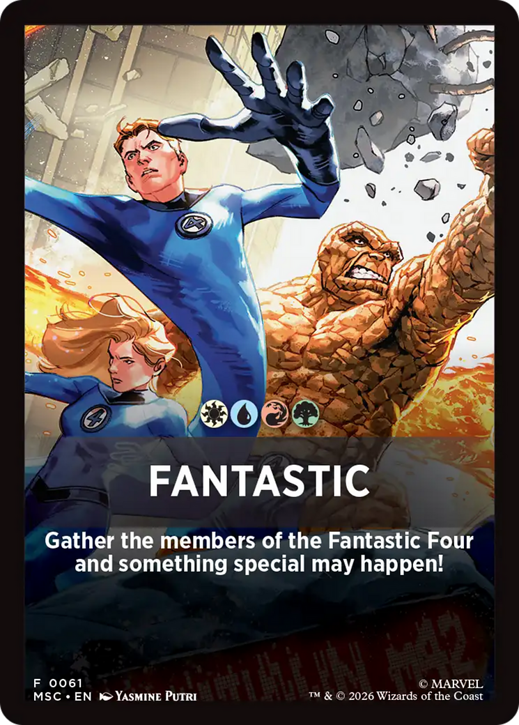 Fantastic Theme Card [Marvel Super Heroes Commander] | Shuffle n Cut Hobbies & Games