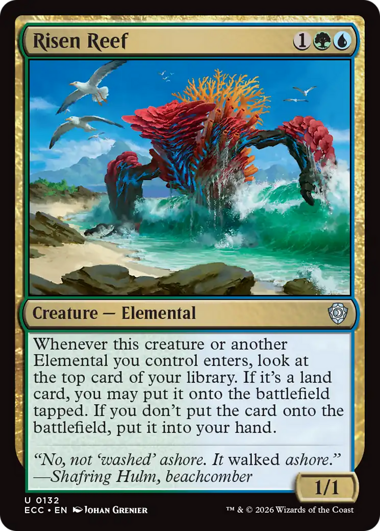 Risen Reef [Lorwyn Eclipsed Commander] | Shuffle n Cut Hobbies & Games