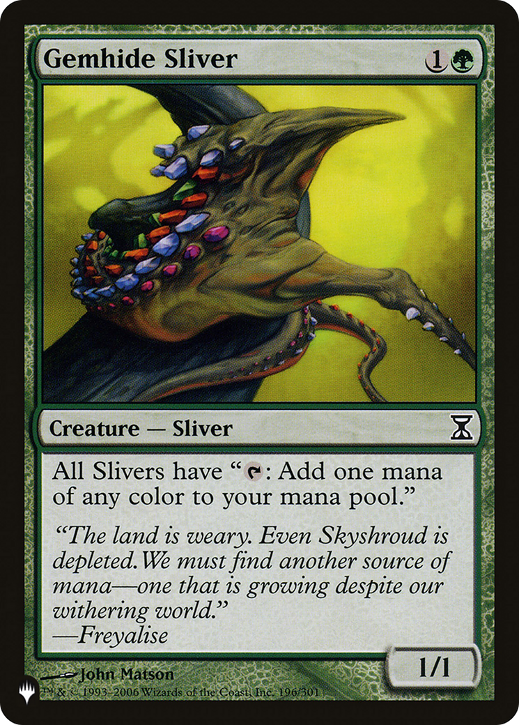 Gemhide Sliver [The List] | Shuffle n Cut Hobbies & Games