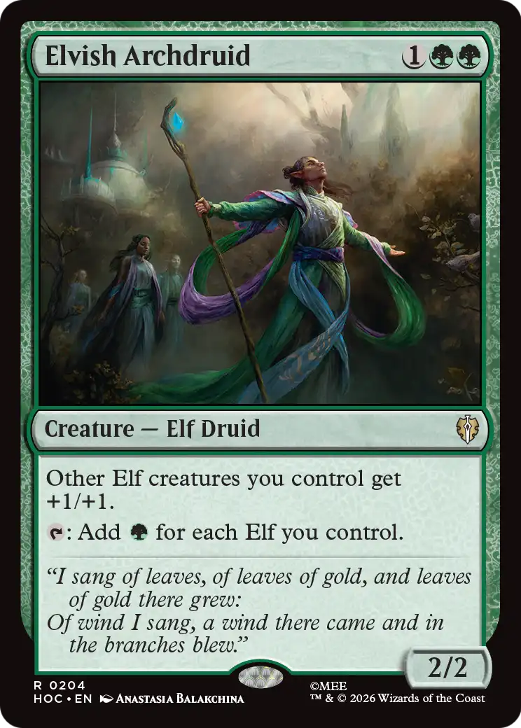 Elvish Archdruid [The Hobbit: Eternal-Legal] | Shuffle n Cut Hobbies & Games