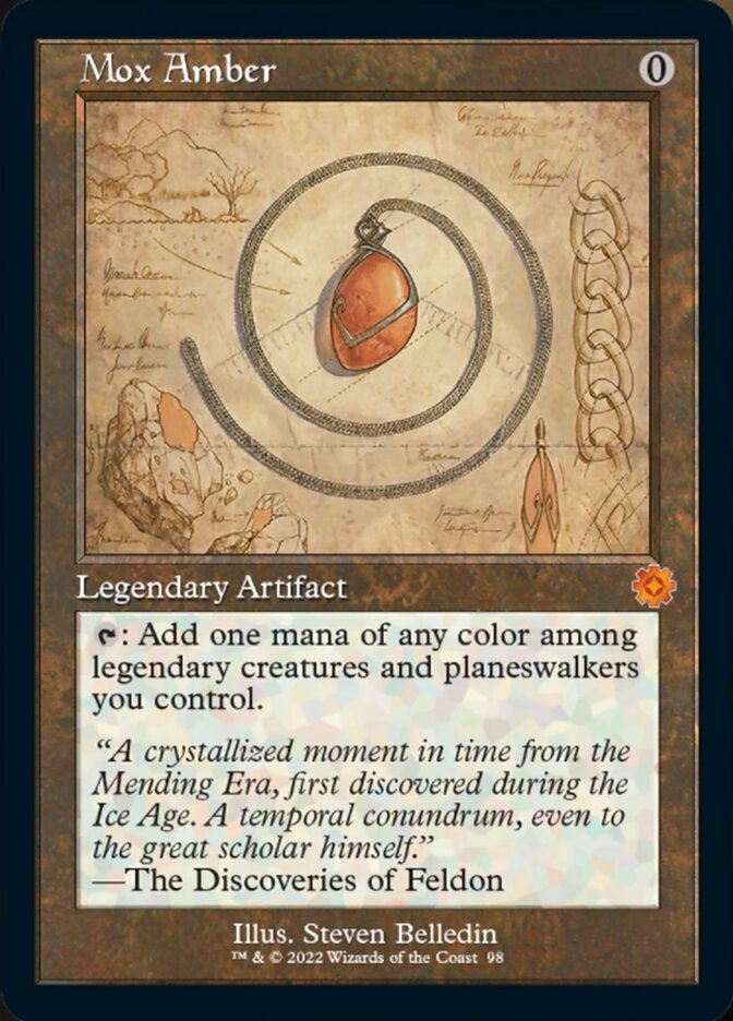 Mox Amber (Retro Schematic) [The Brothers' War Retro Artifacts] | Shuffle n Cut Hobbies & Games