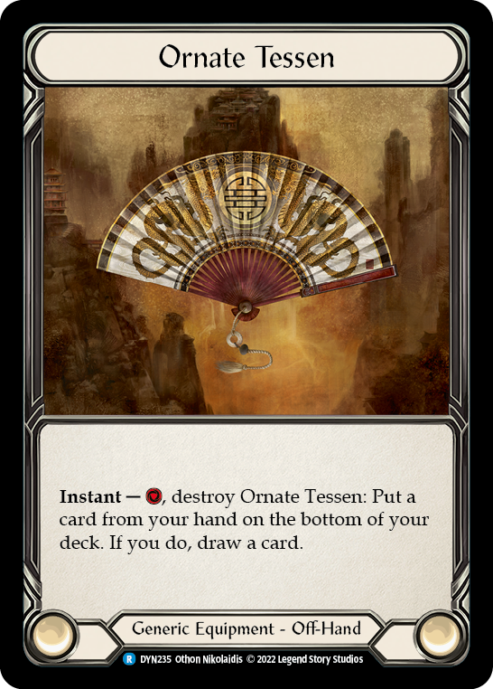 Ornate Tessen [DYN235] (Dynasty)  Cold Foil | Shuffle n Cut Hobbies & Games