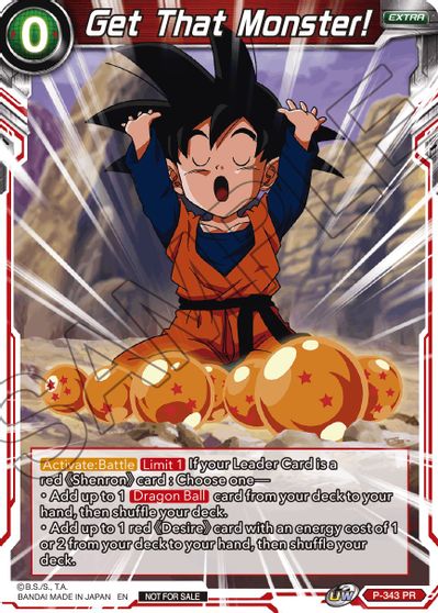 Get That Monster! (P-343) [Tournament Promotion Cards] | Shuffle n Cut Hobbies & Games