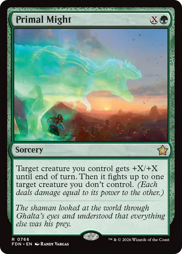 Primal Might (0766) [Foundations] | Shuffle n Cut Hobbies & Games