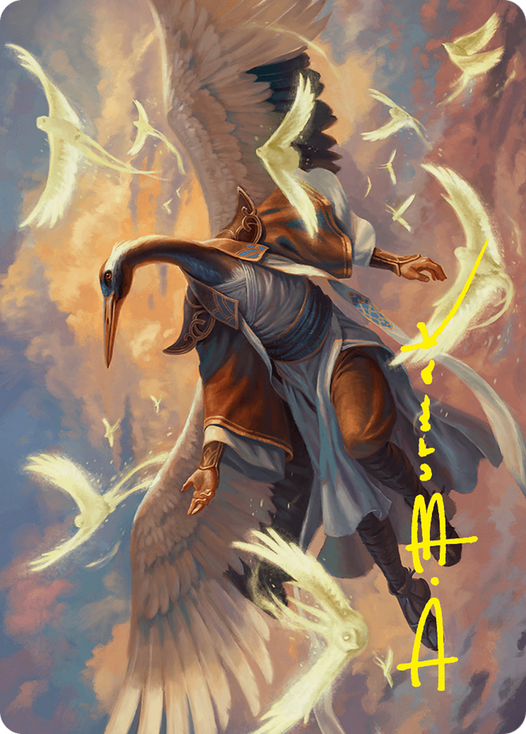 Kykar, Zephyr Awakener Art Card (16/54) (Gold-Stamped Signature) [Foundations Art Series] | Shuffle n Cut Hobbies & Games