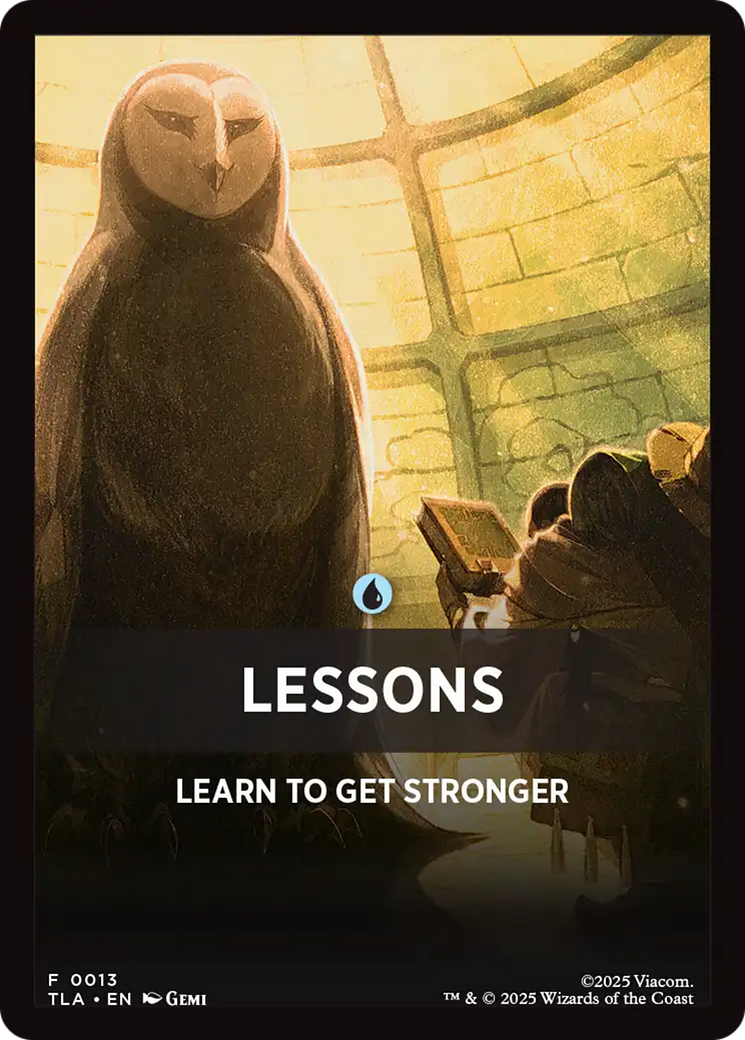 Lessons Theme Card [Avatar: The Last Airbender Tokens] | Shuffle n Cut Hobbies & Games