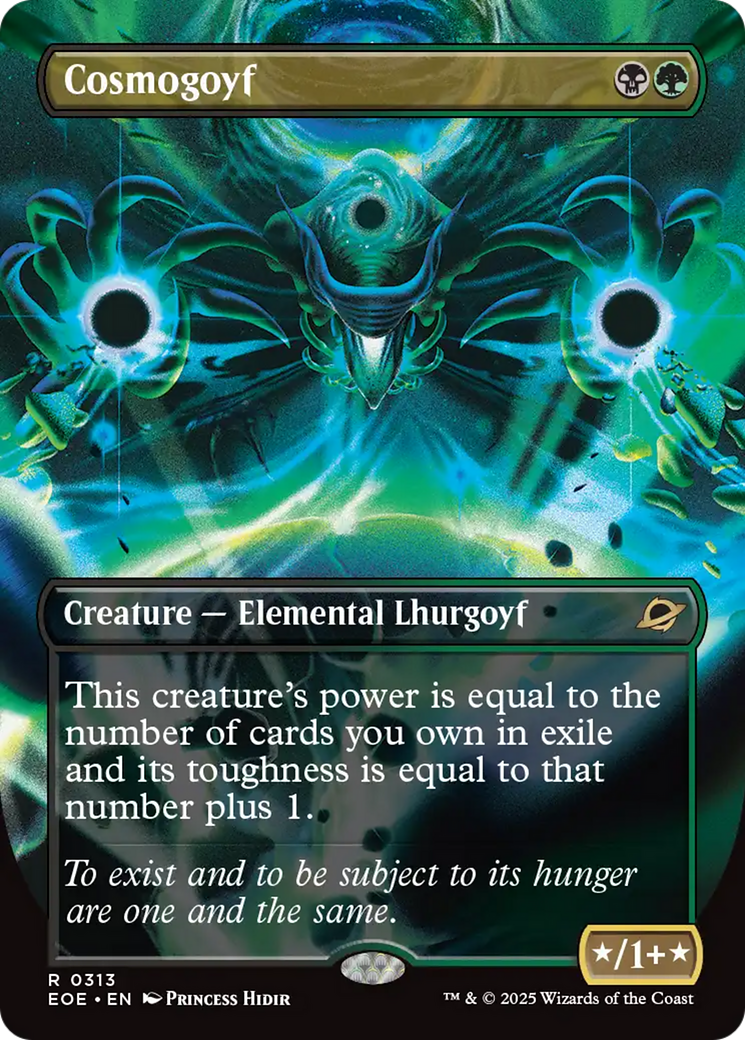 Cosmogoyf (Borderless) [Edge of Eternities] | Shuffle n Cut Hobbies & Games