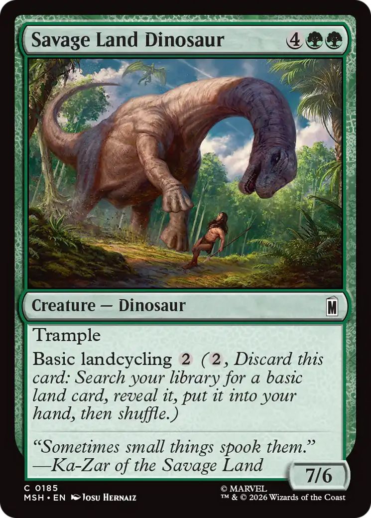Savage Land Dinosaur [Marvel Super Heroes] | Shuffle n Cut Hobbies & Games