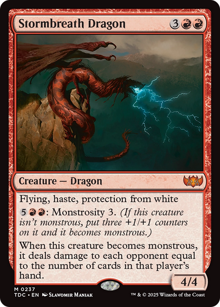 Stormbreath Dragon [Tarkir: Dragonstorm Commander] | Shuffle n Cut Hobbies & Games