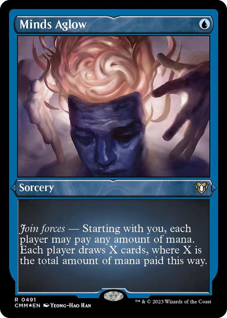Minds Aglow (Foil Etched) [Commander Masters] | Shuffle n Cut Hobbies & Games