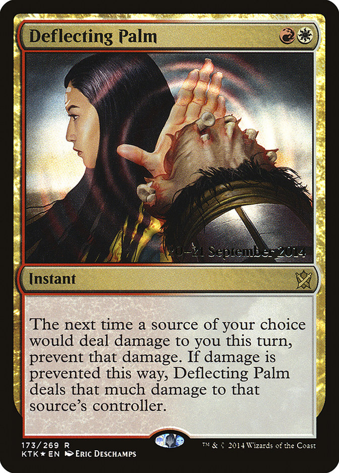 Deflecting Palm [Khans of Tarkir Prerelease Promos] | Shuffle n Cut Hobbies & Games