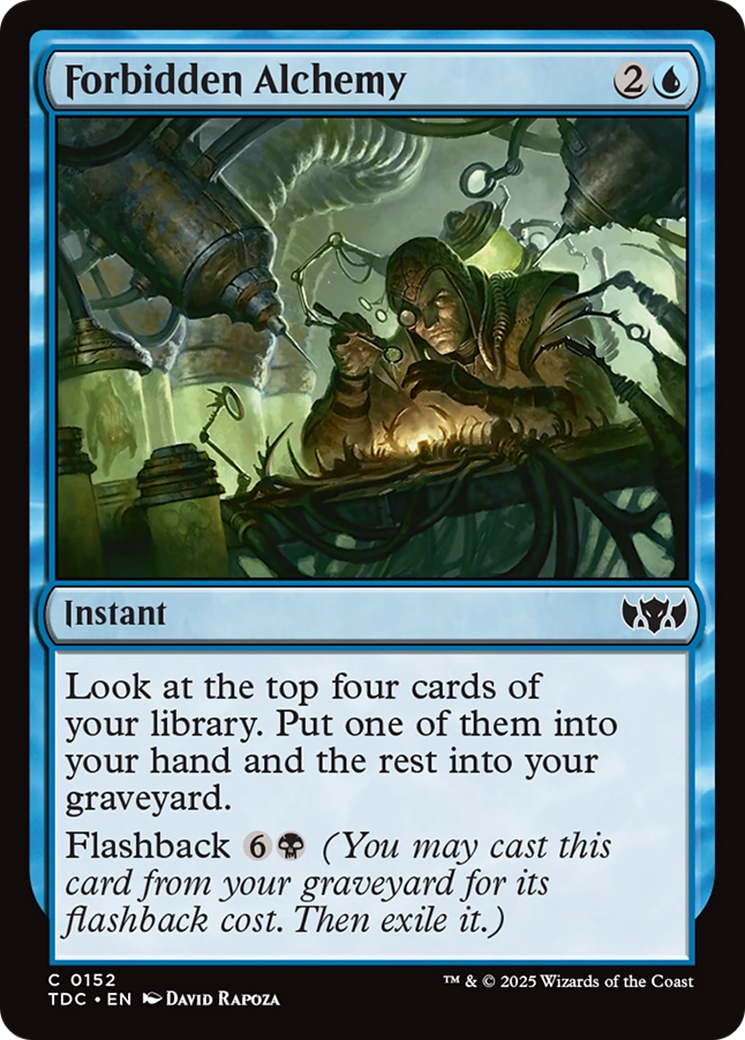 Forbidden Alchemy [Tarkir: Dragonstorm Commander] | Shuffle n Cut Hobbies & Games
