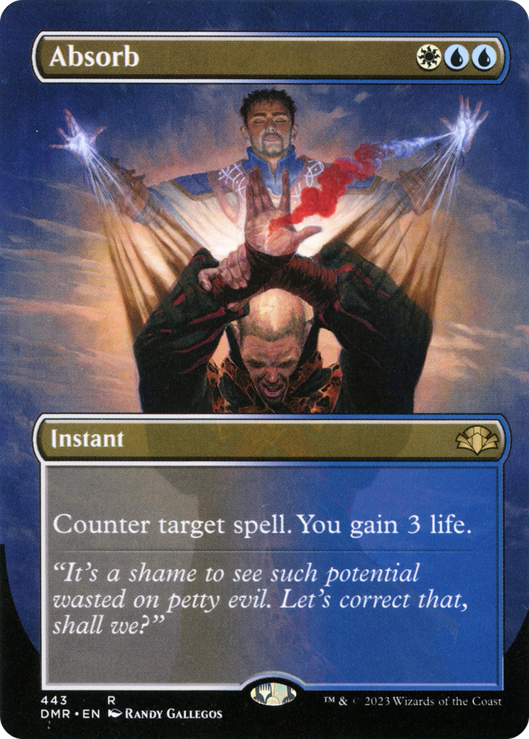 Absorb (Borderless Alternate Art) [Dominaria Remastered] | Shuffle n Cut Hobbies & Games