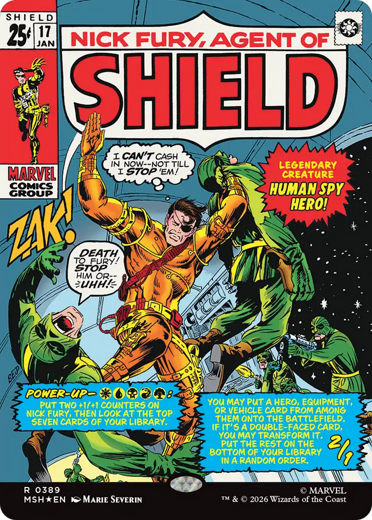 Nick Fury, Agent of SHIELD (Borderless) (0389) [Marvel Super Heroes] | Shuffle n Cut Hobbies & Games
