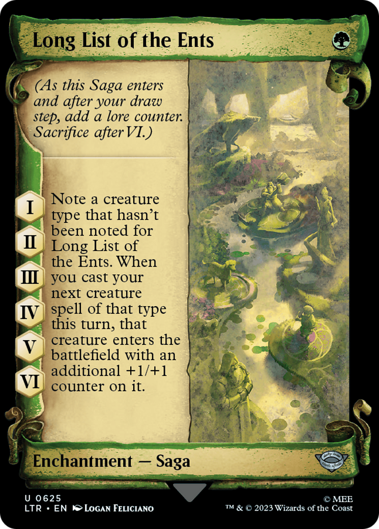 Long List of the Ents [The Lord of the Rings: Tales of Middle-Earth Showcase Scrolls] | Shuffle n Cut Hobbies & Games