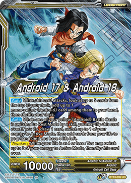 Android 17 & Android 18 // Android 17 & Android 18, Harbingers of Calamity (Uncommon) (BT13-092) [Supreme Rivalry] | Shuffle n Cut Hobbies & Games