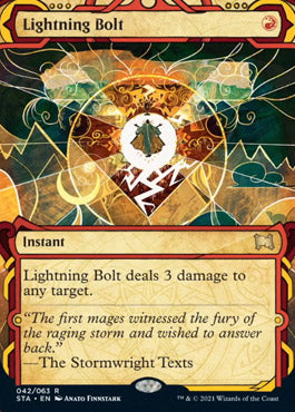 Lightning Bolt (Foil Etched) [Strixhaven: Mystical Archive] | Shuffle n Cut Hobbies & Games