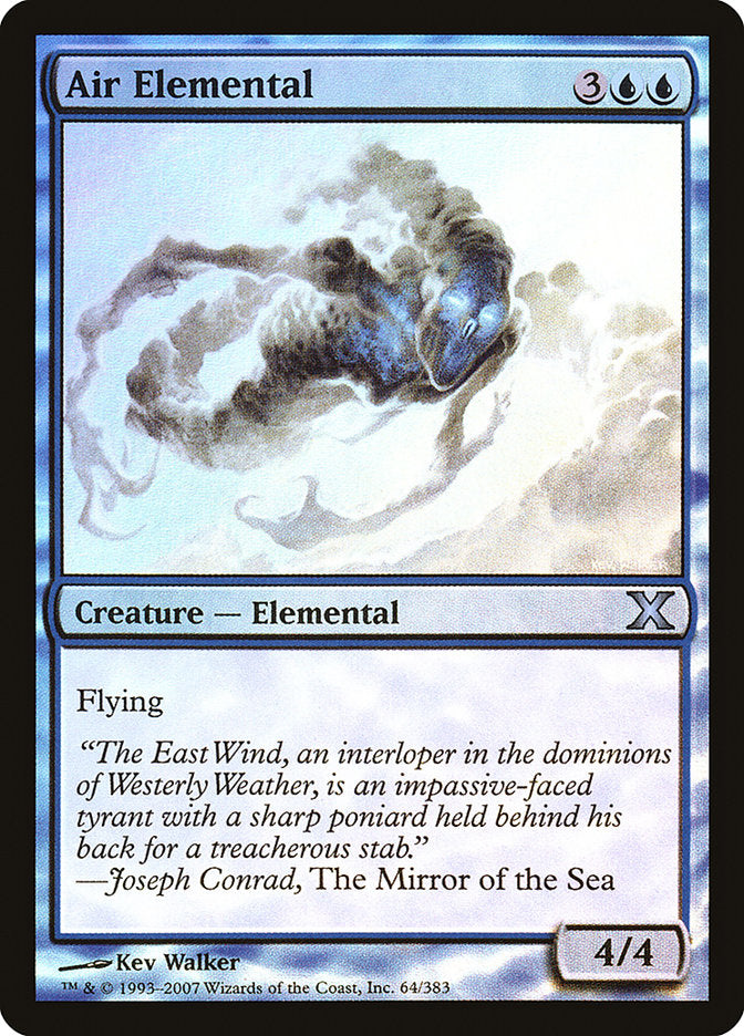 Air Elemental (Premium Foil) [Tenth Edition] | Shuffle n Cut Hobbies & Games