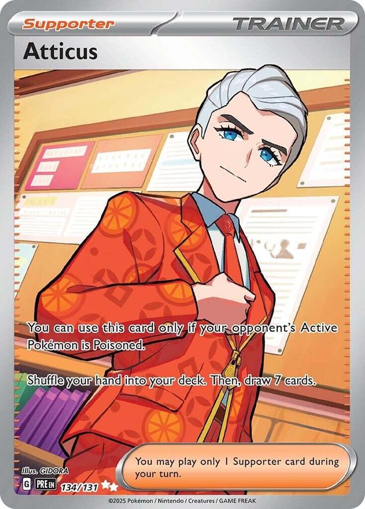 Atticus (134/131) [Scarlet & Violet: Prismatic Evolutions] | Shuffle n Cut Hobbies & Games