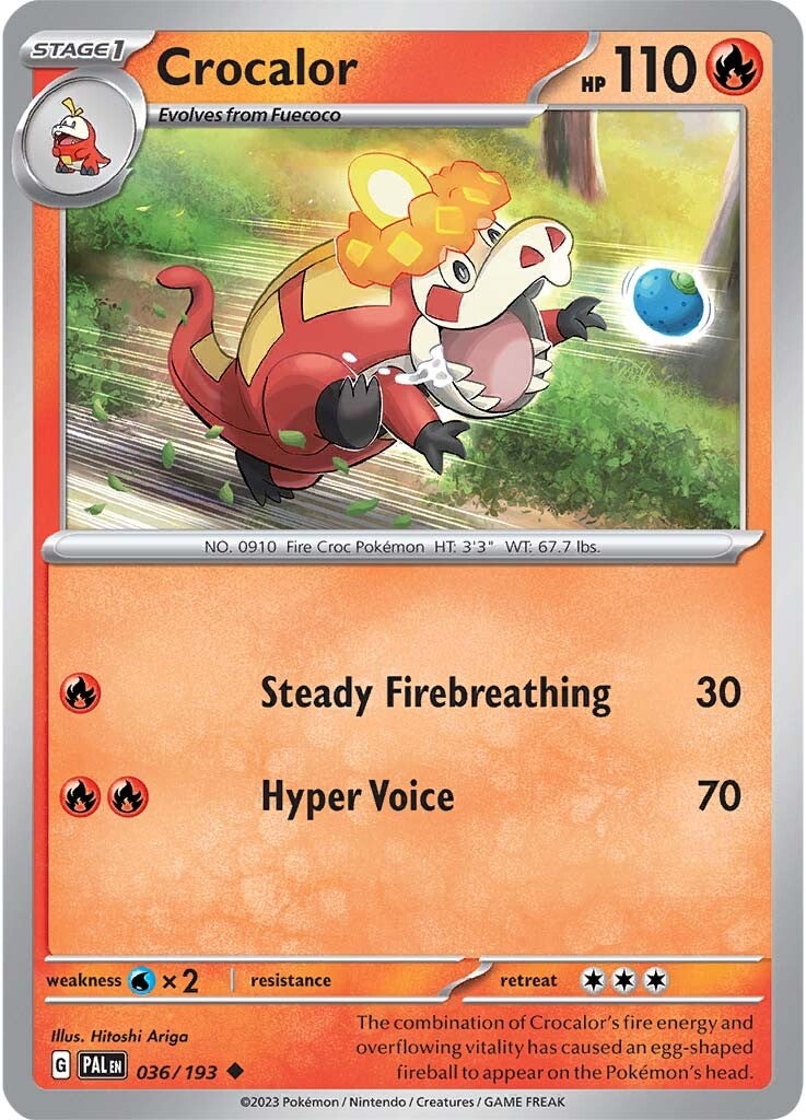 Crocalor (036/193) [Scarlet & Violet: Paldea Evolved] | Shuffle n Cut Hobbies & Games