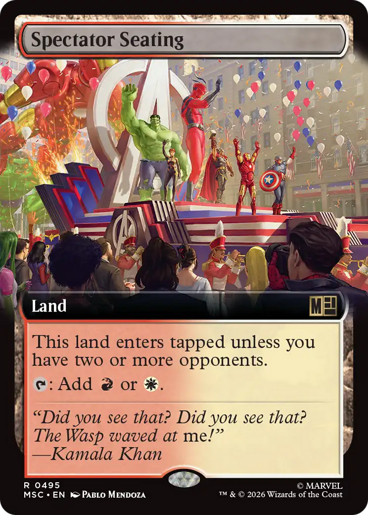 Spectator Seating (Extended Art) [Marvel Super Heroes Commander] | Shuffle n Cut Hobbies & Games