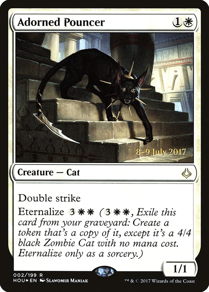 Adorned Pouncer [Hour of Devastation Prerelease Promos] | Shuffle n Cut Hobbies & Games