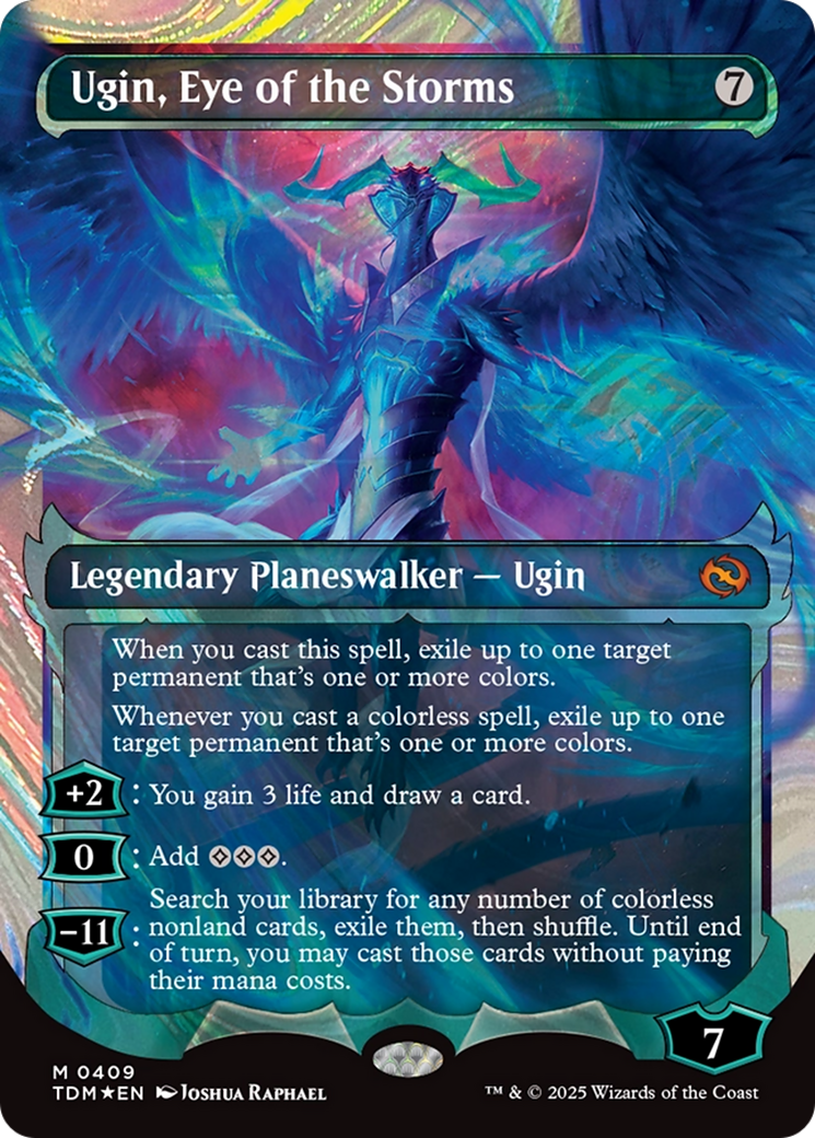 Ugin, Eye of the Storms (Showcase) (Halo Foil) [Tarkir: Dragonstorm] | Shuffle n Cut Hobbies & Games